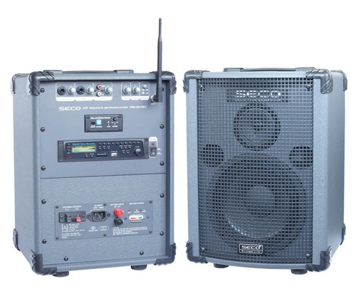 SECO UWA-400 REC/ USB, SD CARD, 디지털레코더/ 충전식 이동형 무선 앰프 스피커