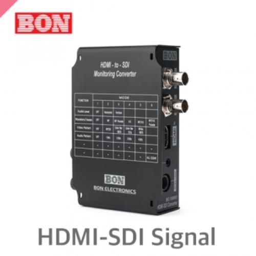 본 BC-100HS /HDMI to SDI 시그널컨버터 /웨이브폼/벡터스코프,오디오레벨 등 신호분석기능