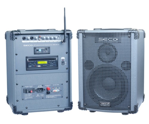 SECO UWA-400 CD/ CD,MP3, USB, SD CARD, 100W/ 충전식 이동용 무선 앰프 스피커