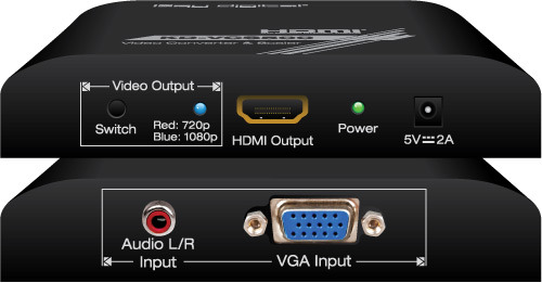 Key Digital Video Converters and Scalers KD-VCS500/Up-scales VGA 업스케일 해상도 720p or 1080p/VGA to HDMI Upscaler