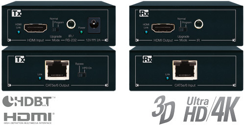 Key Digital KD-CATHD250POH/Power over HDBaseT/HDMI Lite POH via Single CAT5e/6 Extenders(Tx+Rx Set) with IR/RS-232, UHD/4K,울트라HD 지원