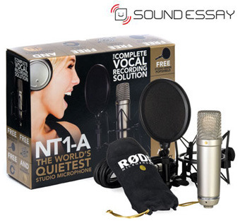 스튜디오 녹음 고감도 녹음 방송용 콘덴서마이크 NT1-A 패키지 &amp;#10625; NT1A+쇽마운트+팝필터+케이블